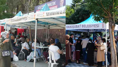 Sınav günü veliler unutulmadı! Bekleme alanları ve ikramlar takdir topladı