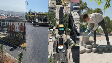 Kahramanmaraş’ta asfalt ve yaya yolu yatırımları dört bir yanda sürüyor