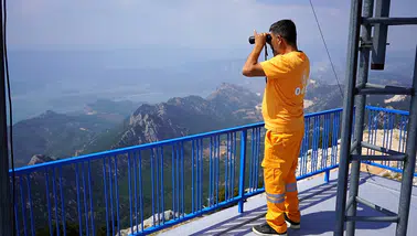 Akçal Kulesi'nden Isparta, Antalya ve Burdur 7/24 gözetleniyor