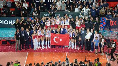 A Milli Kadın Voleybol Takımı, üst üste ikinci kez Avrupa şampiyonu