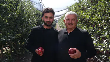 25 yaşındaki genç, babasının elma bahçesini 3 yılda 730 dönüm büyüttü