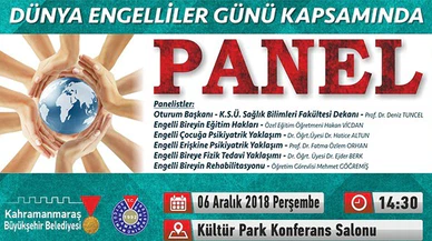 Engelsiz Paneli Kahramanmaraş’ta Başlıyor!