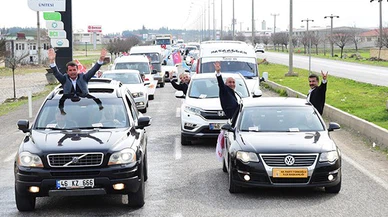 Cumhur İttifakı konvoyuna Türkoğlu’nda yoğun katılım!