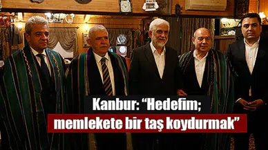 Kanbur, 'Hedefim; memlekete bir taş koydurmak'