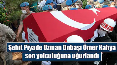 Şehit Piyade Uzman Onbaşı Ömer Kahya Kahramanmaraş'ta son yolculuğuna uğurlandı