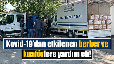 Kovid-19’dan etkilenen berber ve kuaförlere yardım eli