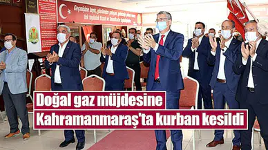 Doğal gaz müjdesine Kahramanmaraş'ta kurban kesildi