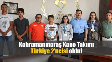 Kahramanmaraş Kano Takımı Türkiye 2’ncisi oldu!