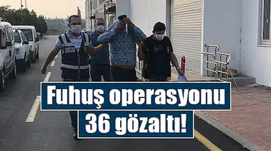 Fuhuş operasyonu: 36 gözaltı