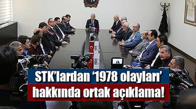 STK’lardan ‘1978 olayları’ hakkında ortak açıklama!