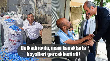 Dulkadiroğlu, mavi kapaklarla hayalleri gerçekleştirdi!