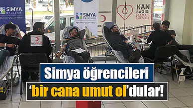 Simya öğrencileri bir cana umut oldular