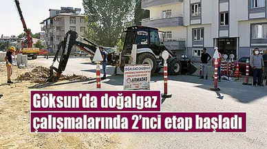 Göksun'da doğalgaz çalışmalarında 2'nci etap başladı