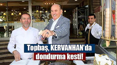 Topbaş, KERVANHAN’da dondurma kesti!