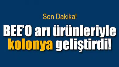 BEE’O arı ürünleriyle kolonya geliştirdi