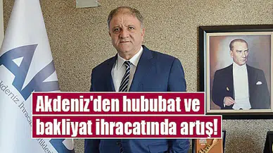 Akdeniz'den hububat ve bakliyat ihracatında artış