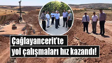 Çağlayancerit’te yol çalışmaları hız kazandı