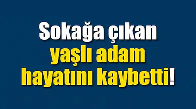 Sokağa çıkan yaşlı adam hayatını kaybetti
