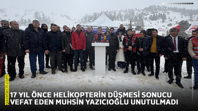17 yıl önce helikopterin düşmesi sonucu vefat eden Muhsin Yazıcıoğlu unutulmadı