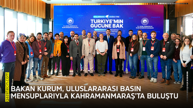 Bakan Kurum, uluslararası basın mensuplarıyla Kahramanmaraş’ta buluştu