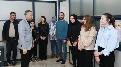 Başkan Toptaş, belediye personeliyle bayramlaştı