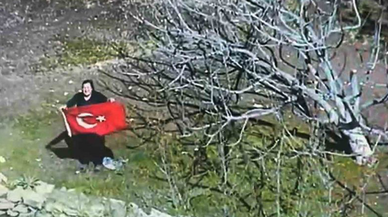 Bayrak sevgisi gökyüzüne yansıdı