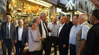 Binici ve Kuybu, Kapalı Çarşı’da el ele, esnaf için güçlü mesaj