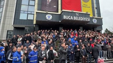 Buca Belediyesi işçileri iş bırakma eylemi başlattı