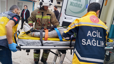 Çalıştığı inşaatta asansör boşluğuna düşen işçi yaralandı