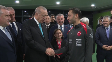 Cumhurbaşkanı Erdoğan, A Milli Futbol Takımına tebrik