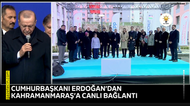 Cumhurbaşkanı Erdoğan’dan Kahramanmaraş’a canlı bağlantı