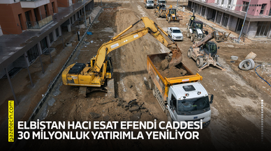 Elbistan Hacı Esat Efendi Caddesi 30 milyonluk yatırımla yeniliyor