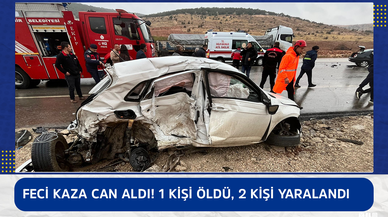 Feci kaza can aldı! 1 kişi öldü, 2 kişi yaralandı