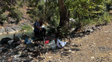 Girişin yasak olduğu ormanda piknik yapan 4 kişiye para cezası