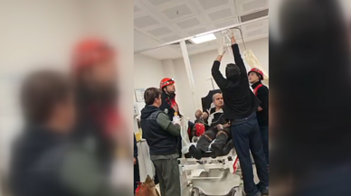 Göğüs boşluğuna inşaat demiri saplanan işçi yaralandı