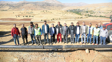Göksun’da doğalgaz boru hattı çalışması başladı