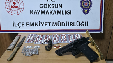 Göksun’da uyuşturucu ve silah operasyonu