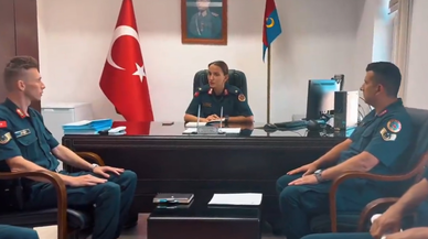 İlk kadın İlçe Jandarma Komutanı göreve başladı