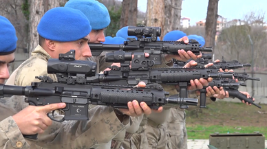 Jandarma komandolardan kış tatbikatı