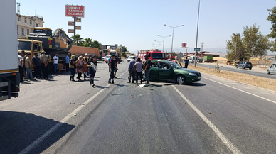 Kahramanmaraş'ta kamyonet otomobile çarptı! 1 kişi yaralandı