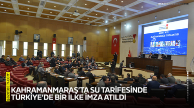 Kahramanmaraş’ta su tarifesinde Türkiye’de bir ilke imza atıldı