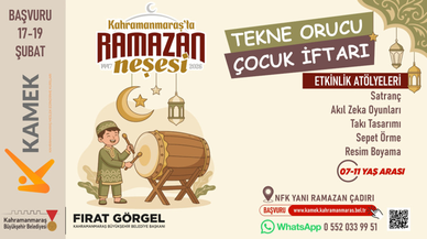 Kahramanmaraş’ta tekne orucu çocuk iftarı programı başlıyor
