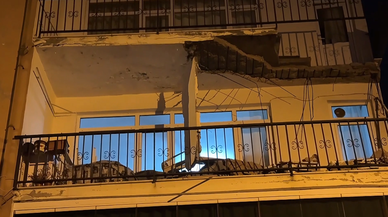Kısmi çökme meydana gelen apartman tahliye edildi