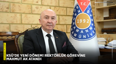 KSÜ’de yeni dönem! Rektörlük görevine Mahmut Ak atandı