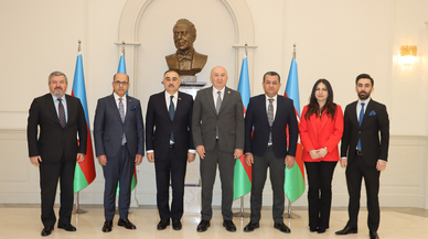 KSÜ Rektörü Yasım’dan Azerbaycan Büyükelçisi Memmedov’a ziyaret