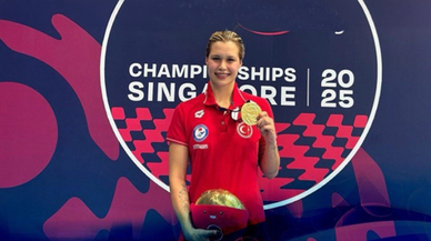 Milli sporcu Defne Kurt, Singapur’da tarihe geçti! 5 altın madalya