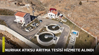 Nurhak atıksu arıtma tesisi hizmete alındı