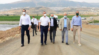 Önsen bölgesinde yapımı süren köprüde inceleme