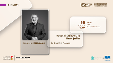 Şair Dursun Ali Erzincanlı, Kahramanmaraş’a geliyor