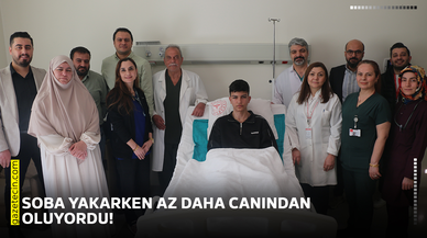 Soba yakarken az daha canından oluyordu